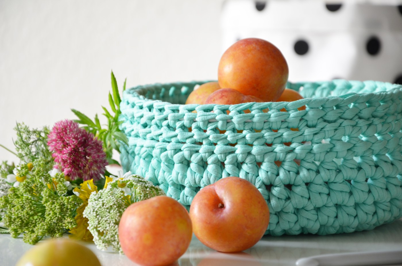 Gehäkelter Obstkorb -annablogie