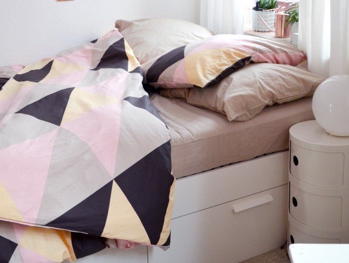 Bett Brimnes und Bettwäsche Klipplin - annablogie