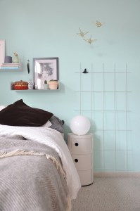 Schlafzimmer in Mint