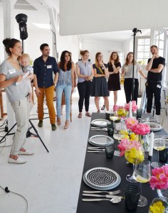 Blogger beim Schoener Wohnen-Workshop-annablogie