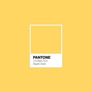 Trendfarbe 2019: Aspen Gold von Pantone