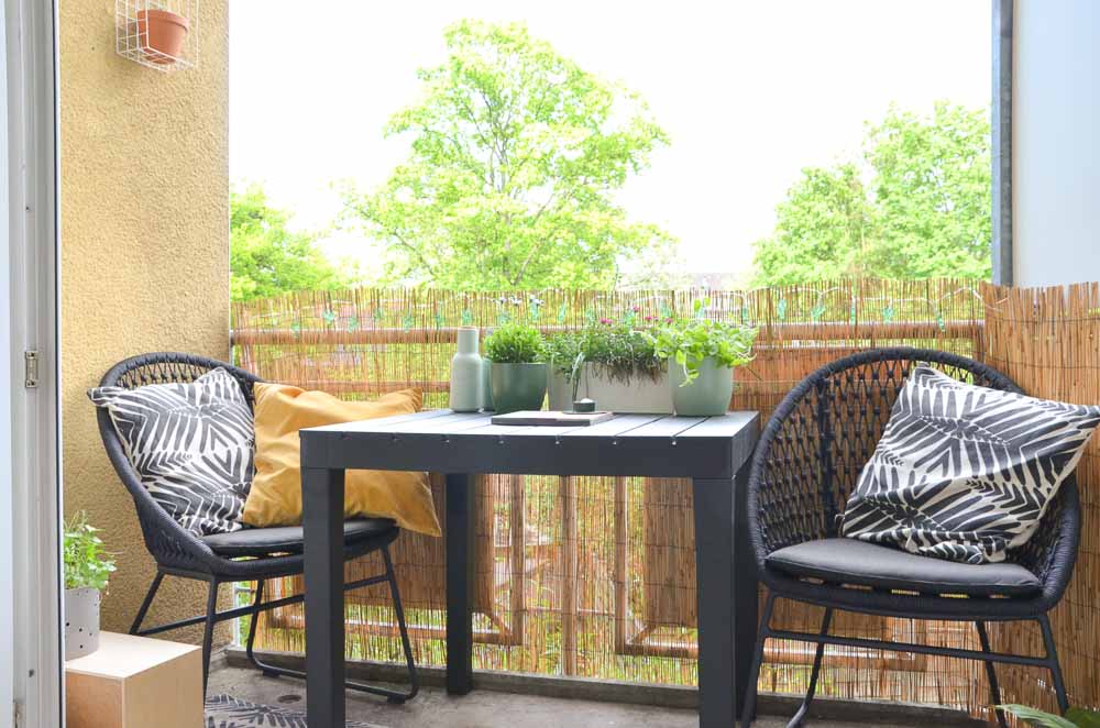 Balkonideen für einen Stadtbalkon