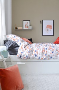 Schlafzimmer: Wohnen in Weiß, Beige und Grau